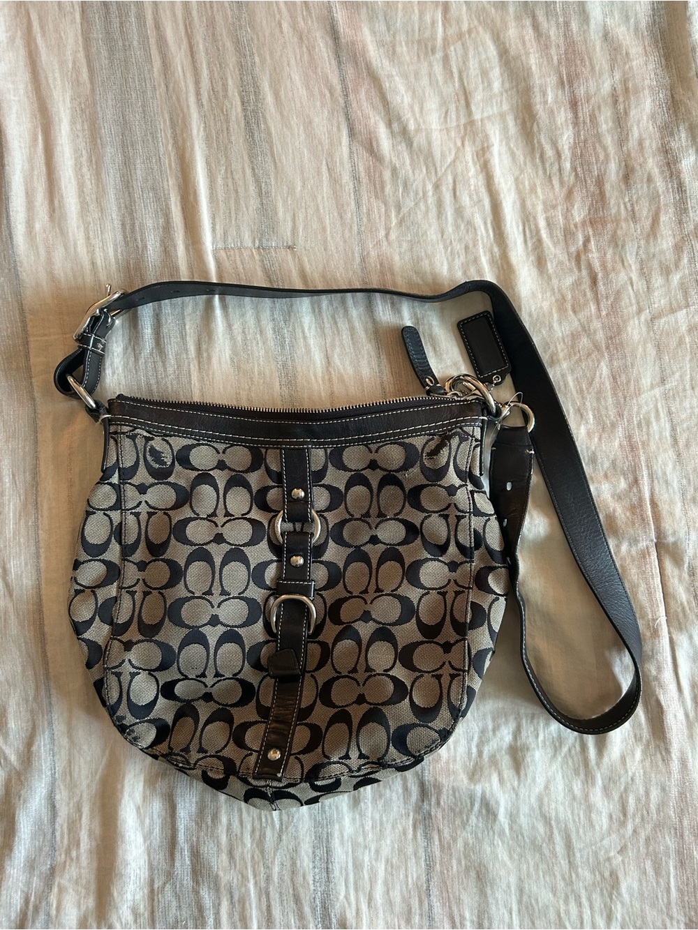 Vintage Coach Chelsea Shoulder Bag Monogram